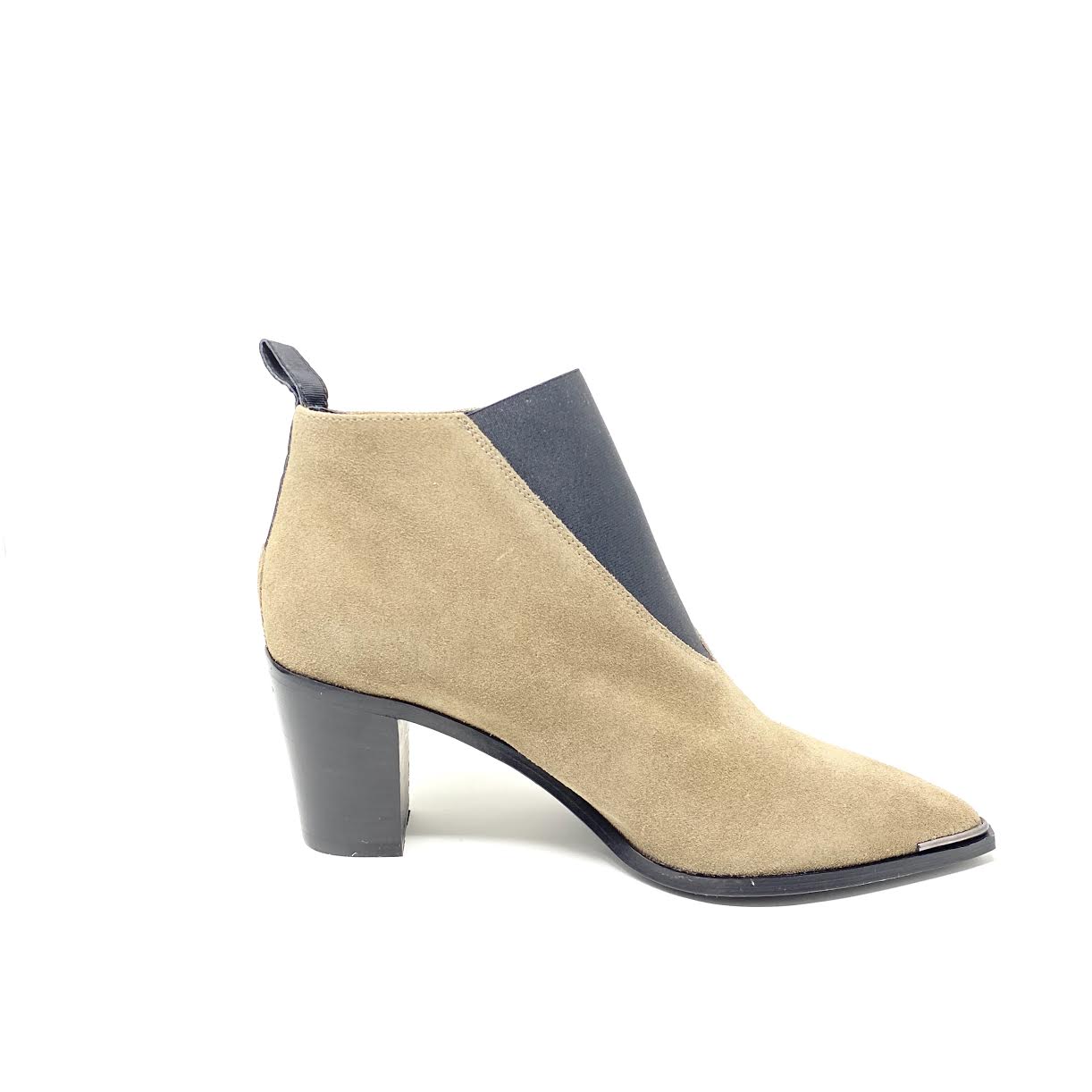 Acne Studios Suede Pointed-Toe Booties 