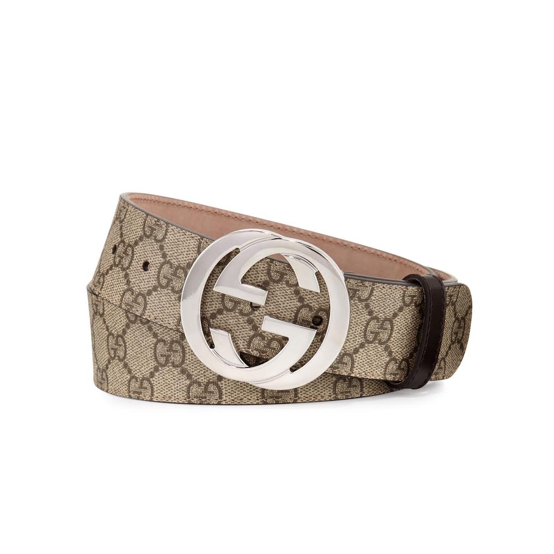 Gucci GG Supreme Belt w/ Interlocking - Size