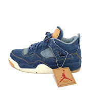 Jordan 4 Retro Levi's NRG 'Denim' Sneakers - Size 10