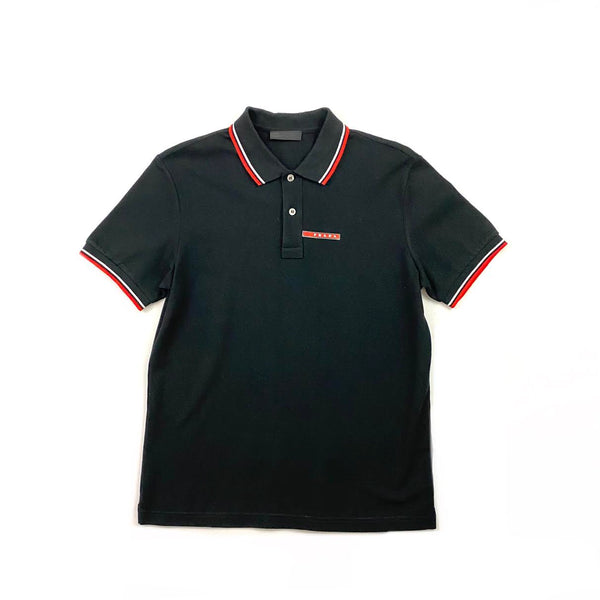 PRADA SPORT TIPPED SHORT SLEEVE POLO 