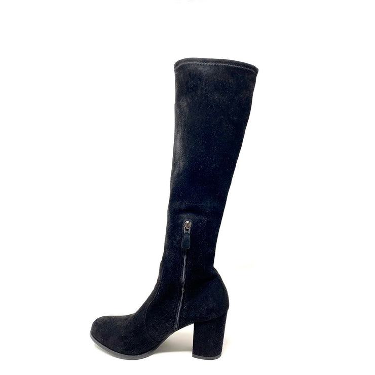 prada suede knee boots