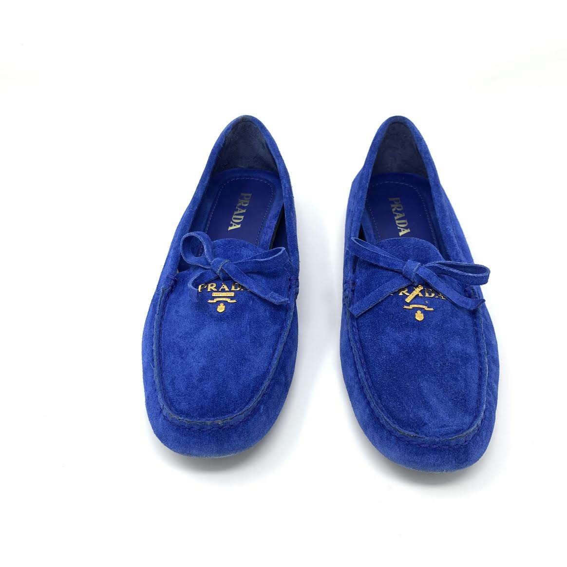 Prada Suede Driving Loafers - Size 