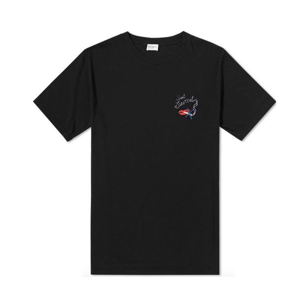 Saint Laurent No Smoking Crew Neck T-Shirt w/ Tags - Size S
