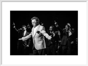 Frankie Valli & The Four Seasons, 2013, Black and White On Stage Photo Print