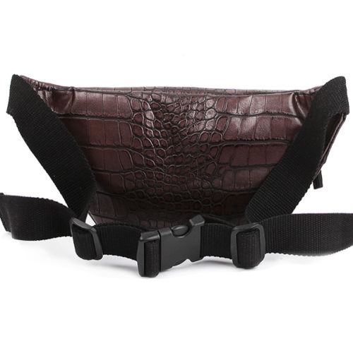 Dickfist Mens Studded Faux Leather Fanny Pack Womens Waist Pack Bag