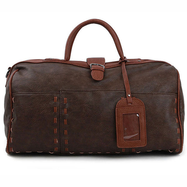 womens leather duffle bag