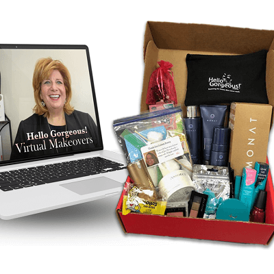 Hello Gorgeous virtual makeover and complimentary gift set