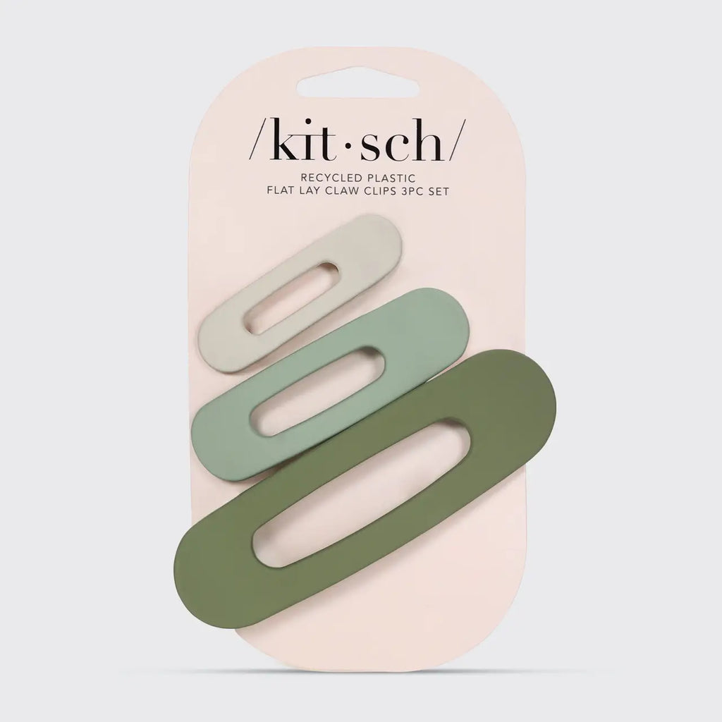 Kitsch - Eco-Friendly Chain Claw Clip 3PC Set - Neutral