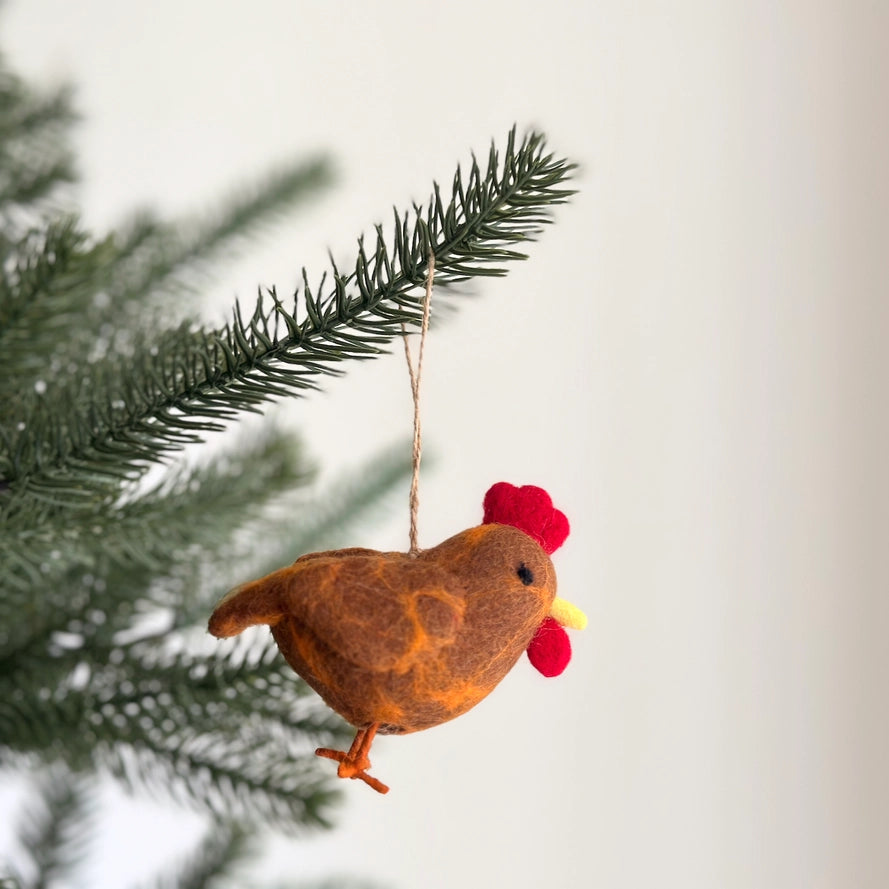 Chicken - Felt Ornament