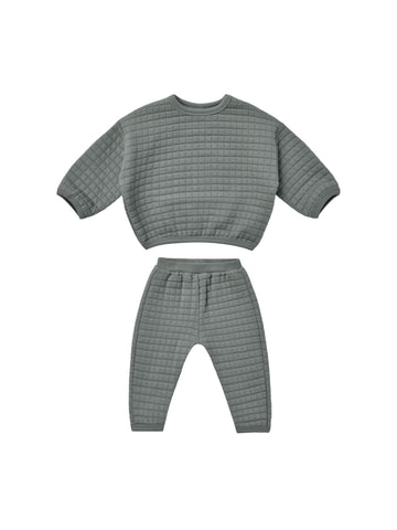 Quilted Sweater + Pant Set - Dusk