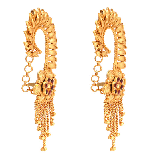 Intellectual Jaal Craft Gold Earrings