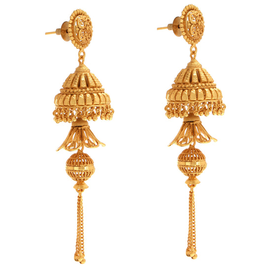 Buy Silver Plated Stone Multi-chain Jhumkas by Noor Online at Aza Fashions.
