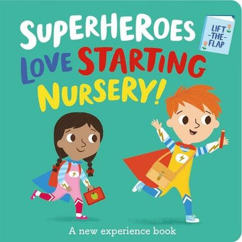 Superheroes LOVE Starting Nursery! - I'm a Super Toddler! Lift-the-Flap (Board book) - La Romi | Baby Fashion