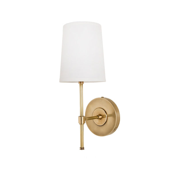 adams wall sconce with linen shade