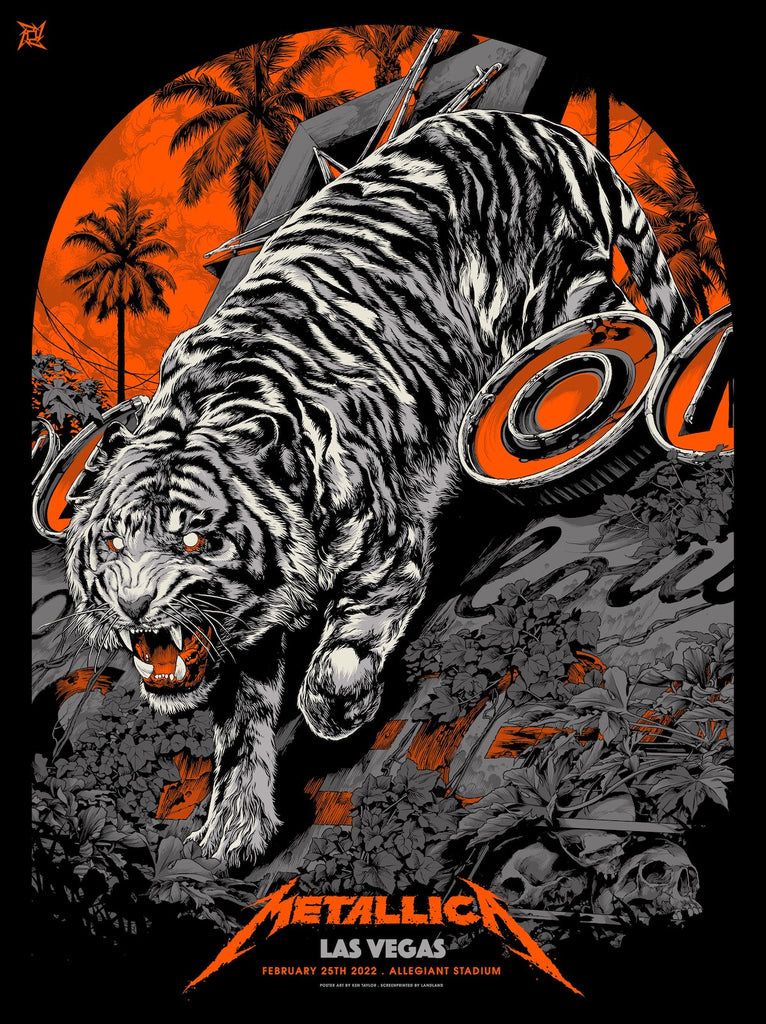 Metallica Las Vegas Poster by Ken Taylor