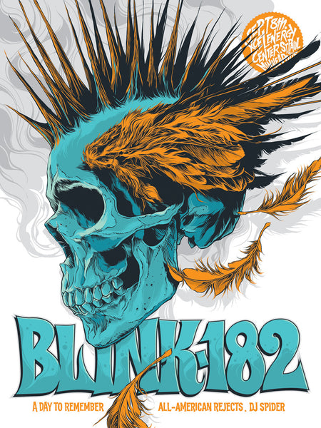 Blink 182 Concert Poster By Ken Taylor 4131