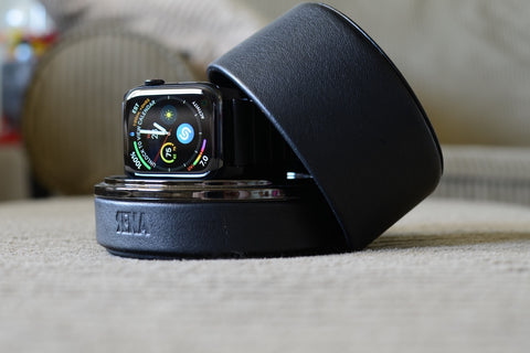 apple watch inside a sena travel case