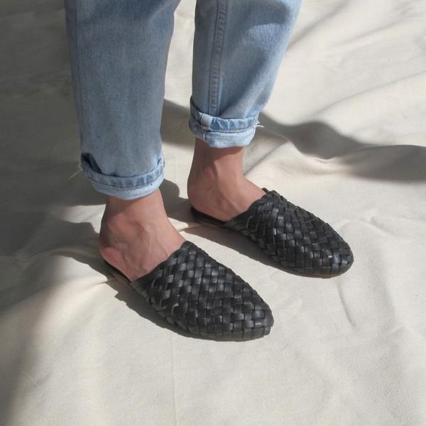 St.Agni Bunto Woven Loafer - Black 