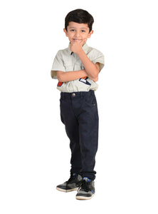 Ignite Wardbrobe Boy's Casual Trousers Stretchable Cotton Pants
