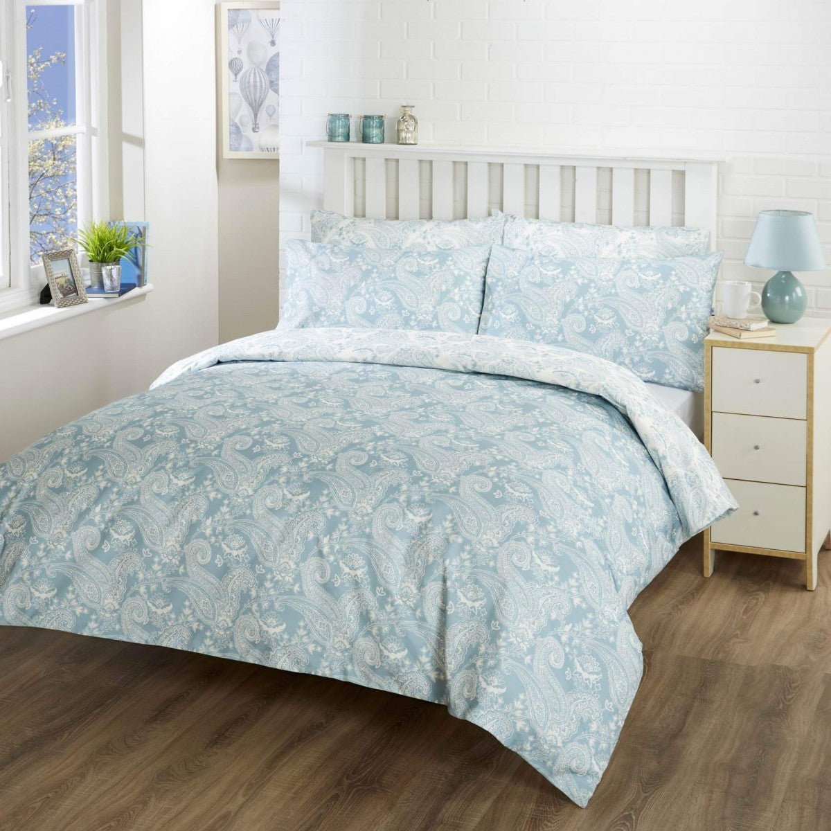 Vantona Paisley Duvet Cover Set Teal Home Factory Shop