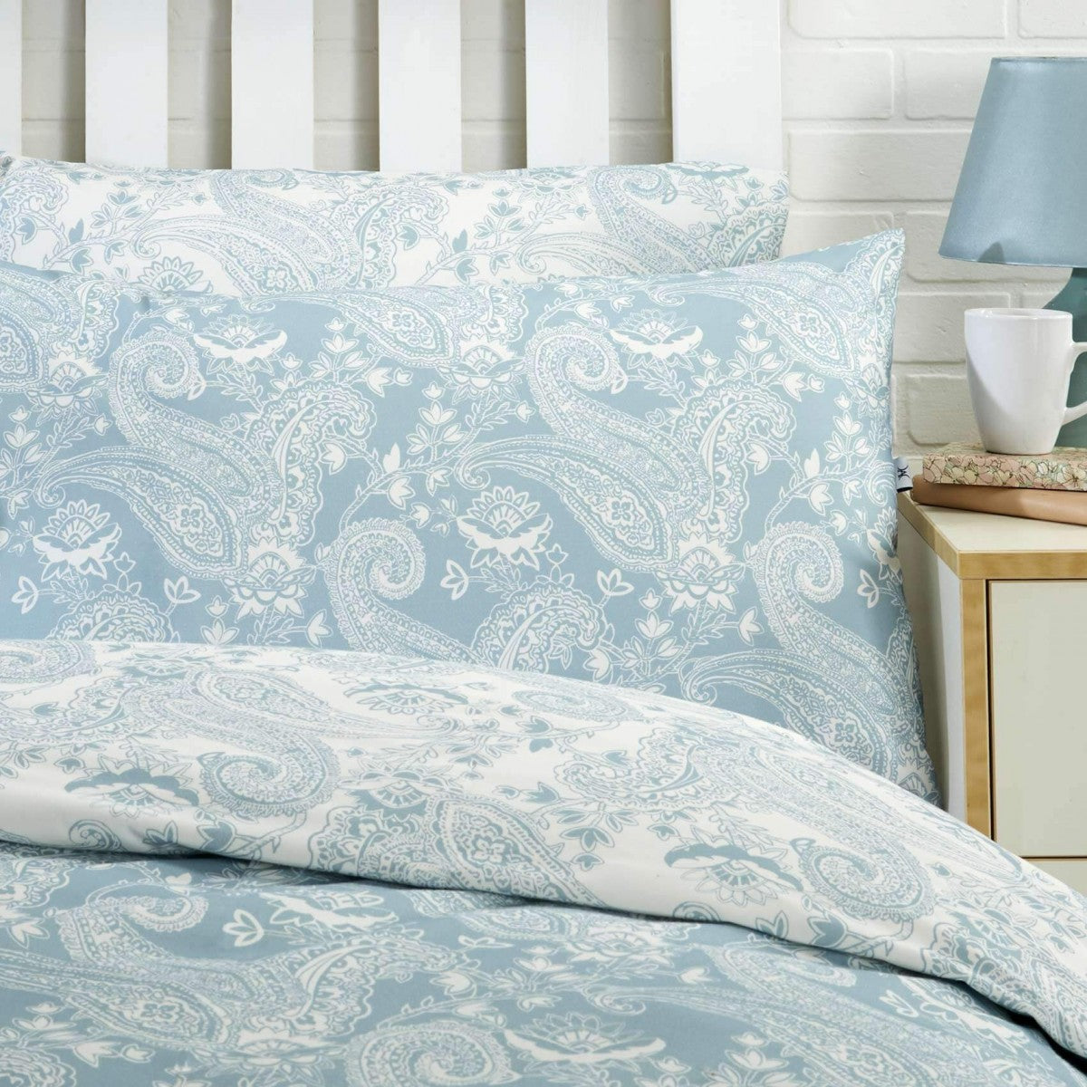 Vantona Paisley Duvet Cover Set Teal Home Factory Shop