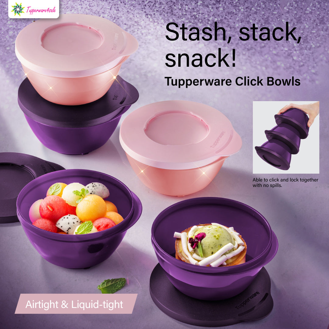 Tupperware Click Bowls New 425ml