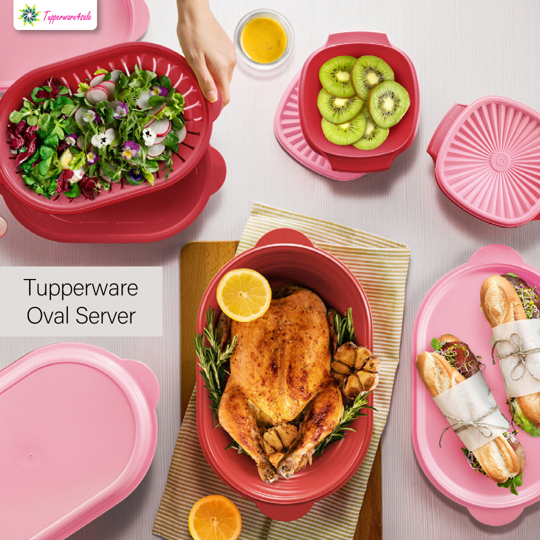 Tupperware Oval Server with Colander 2.0L