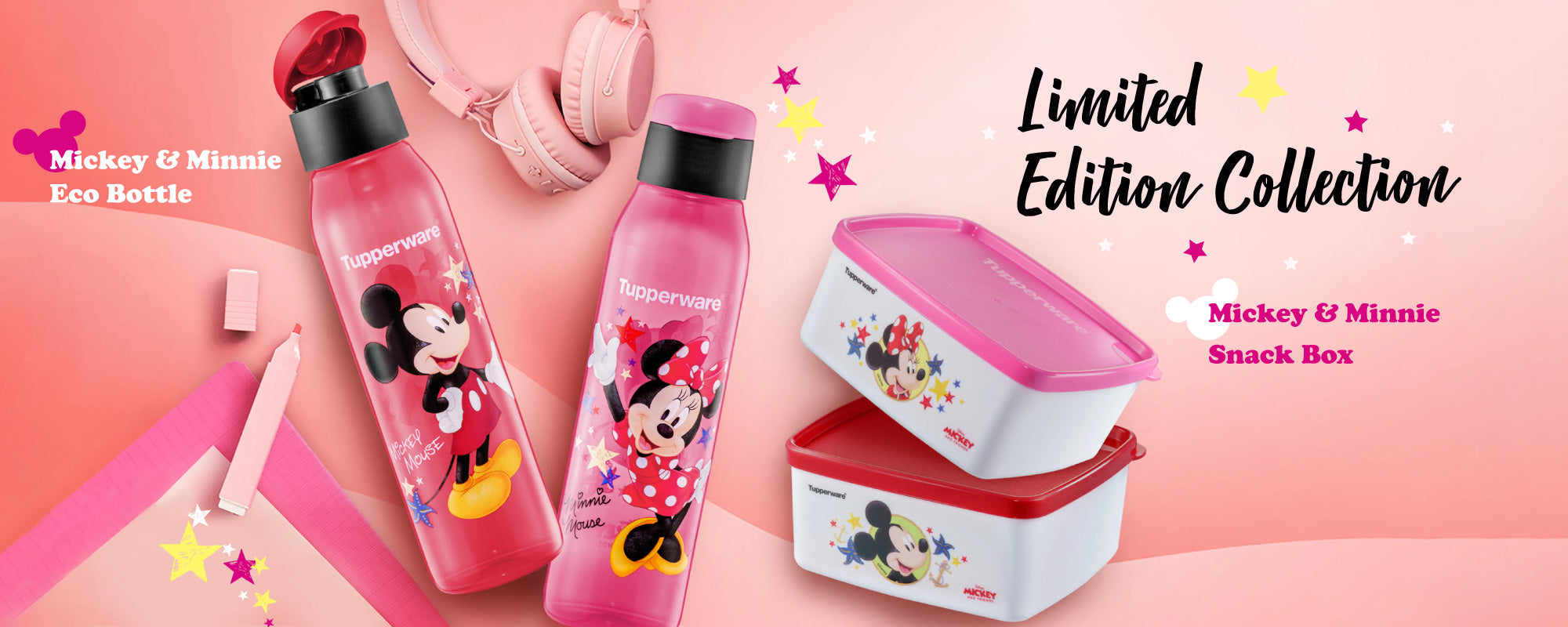 Tupperware Mickey & Minnie Snack Box