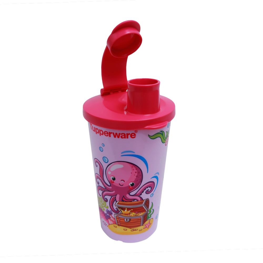 Tupperware Aqua Friends Tumbler / Kids Drinking Bottle - Pink