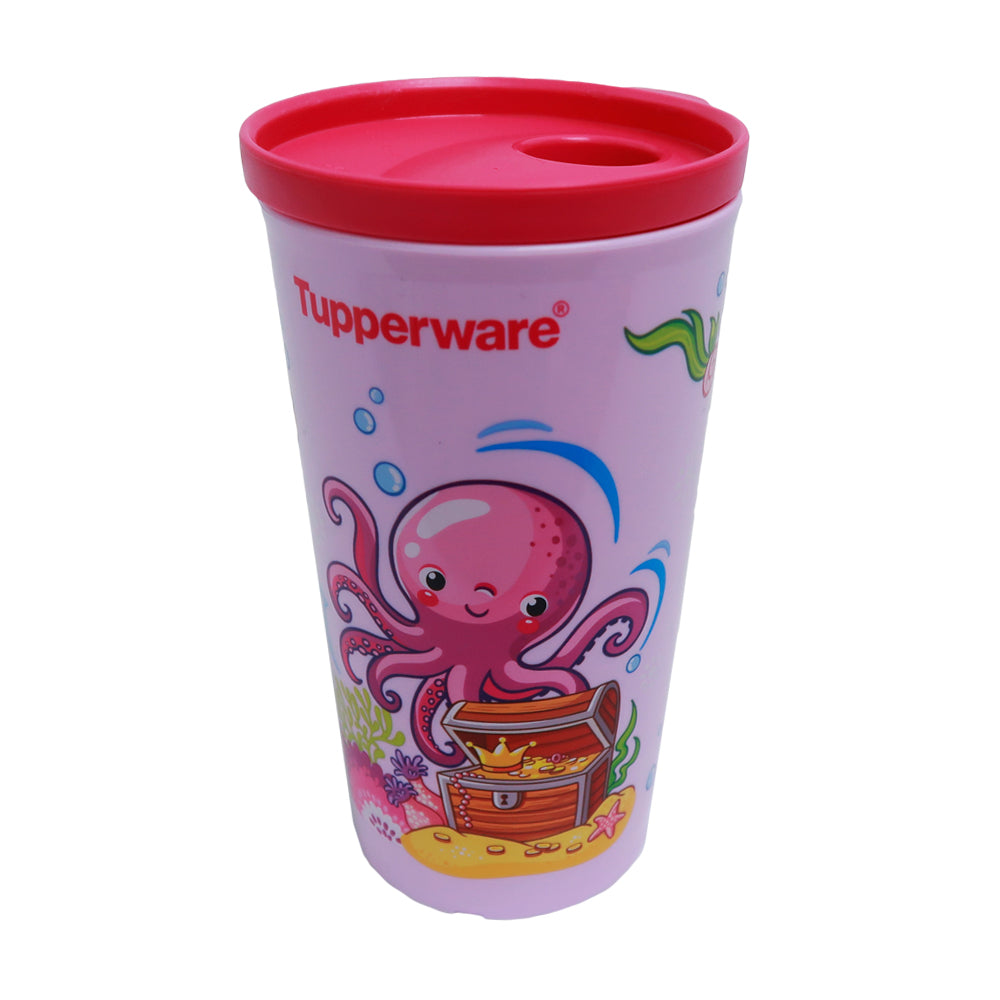Tupperware Aqua Friends Tumbler / Kids Drinking Bottle - Pink