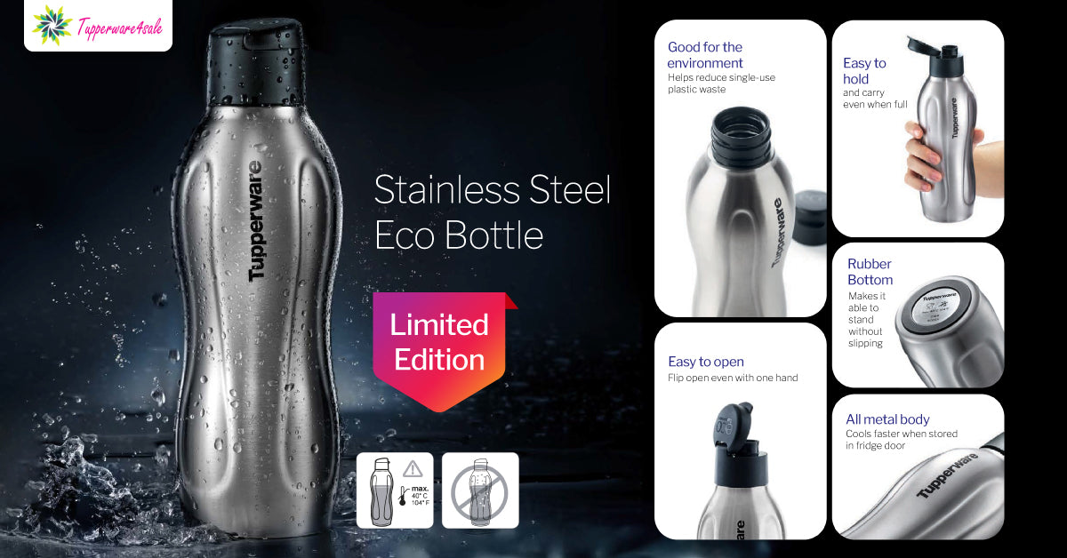 Tupperware Stainless Steel Eco Bottle 880ml