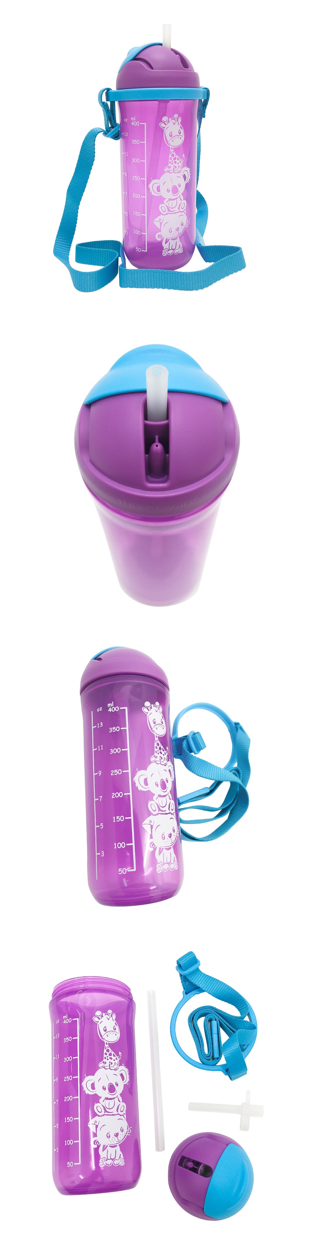 Tupperware Twinkle Straw Kids Tumbler 500ml - Purple