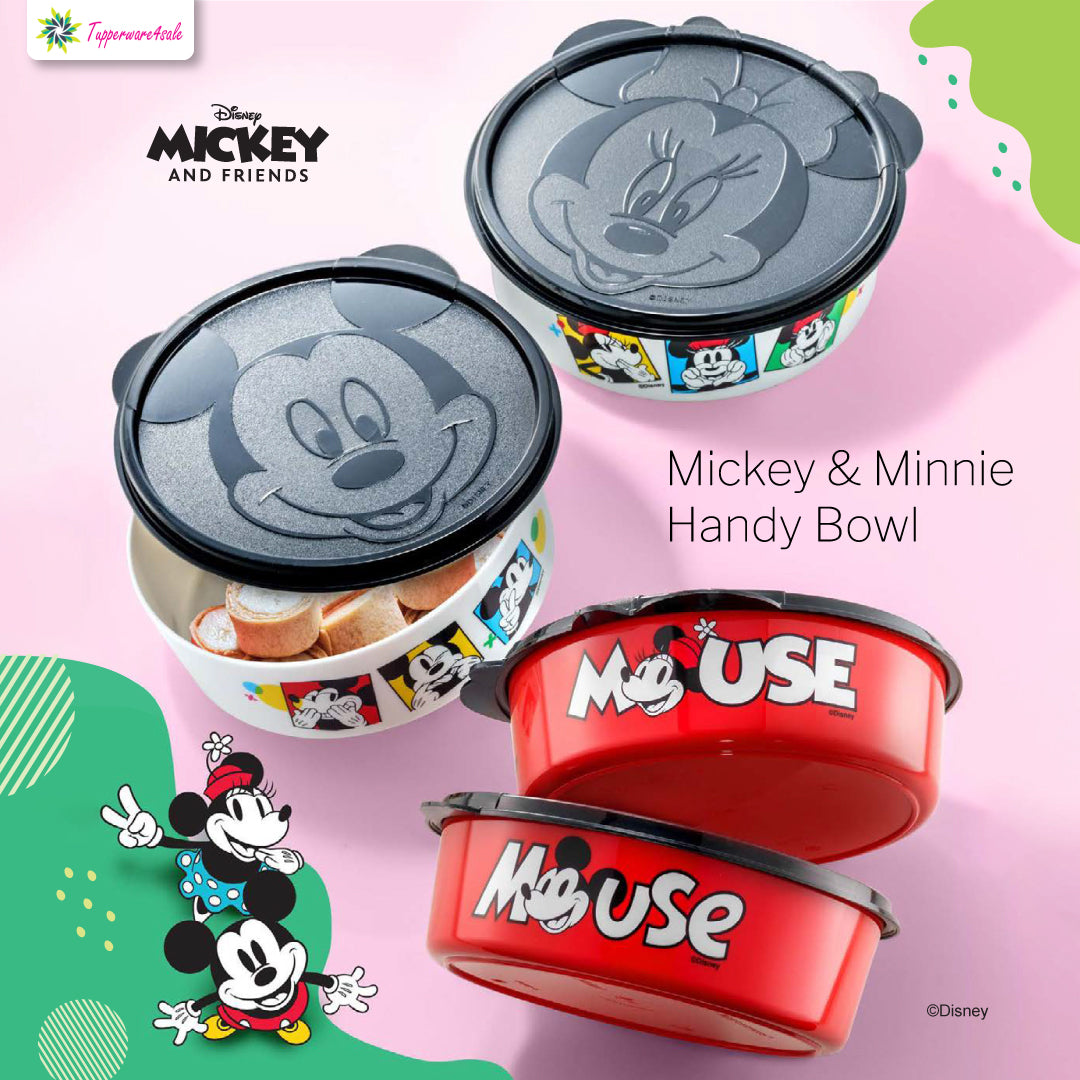 Mickey & Minnie Handy Bowl - Red
