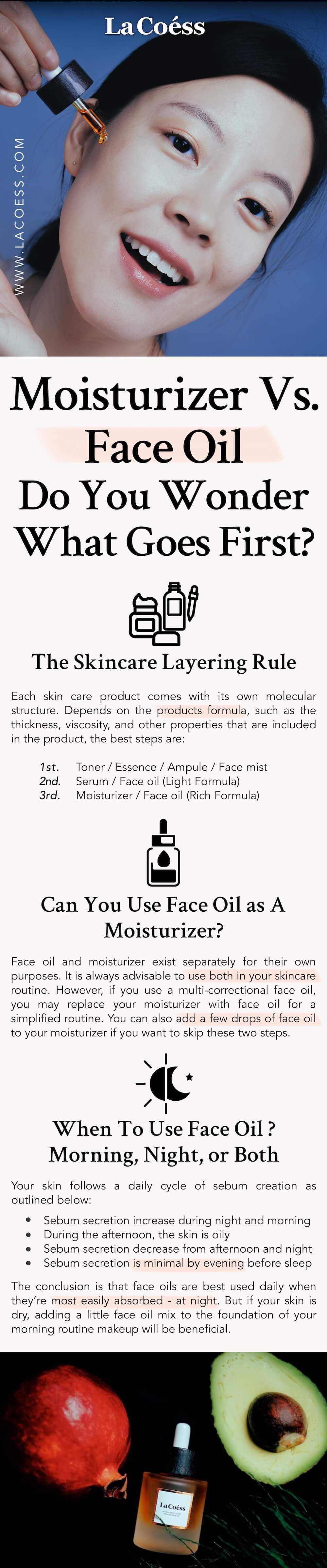 Moisturizer Vs. Face Oil, Do You Wonder What Goes First?