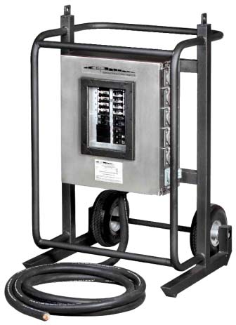 Power Distribution Cart 3 Phase 100 Amp 1 8 Volt Cam Type Rdsi