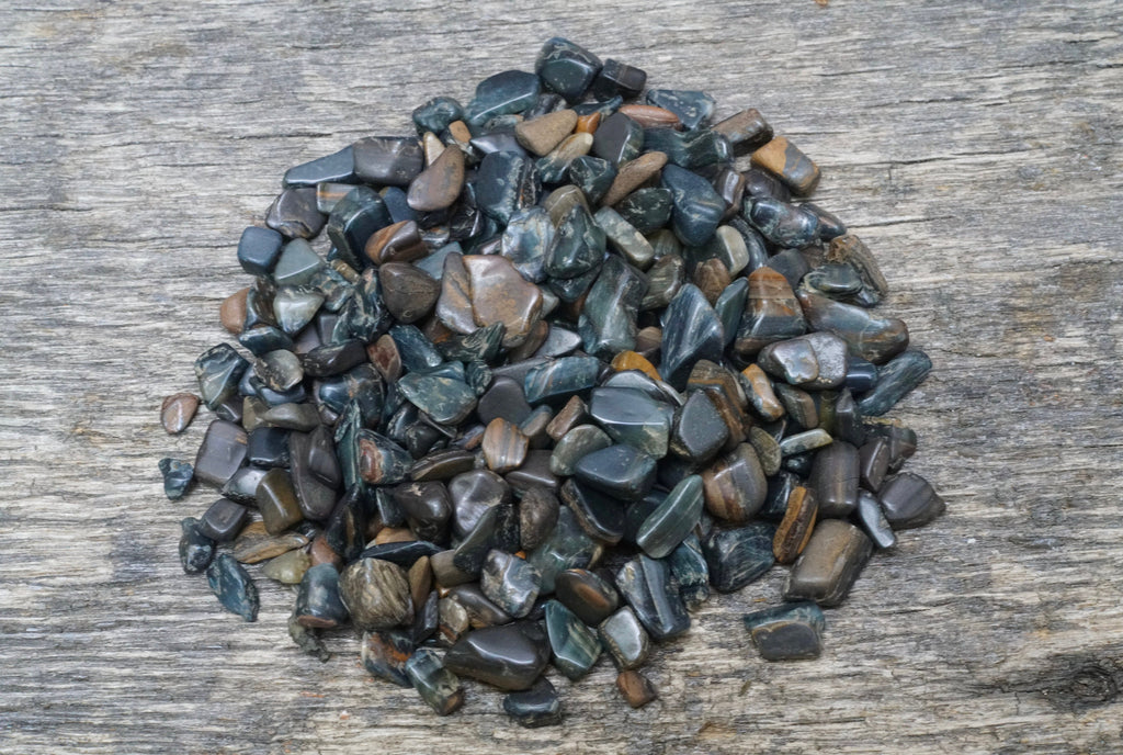 Natural Blue Tiger Eye Chips Polished Tumbled Stones Gravel - Temu