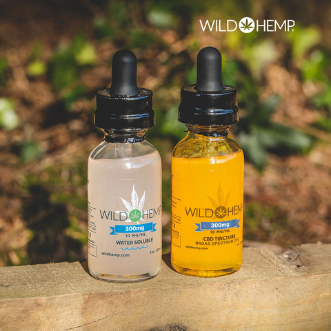 Wild Hemp Tincture and Water Soluble Tincture 