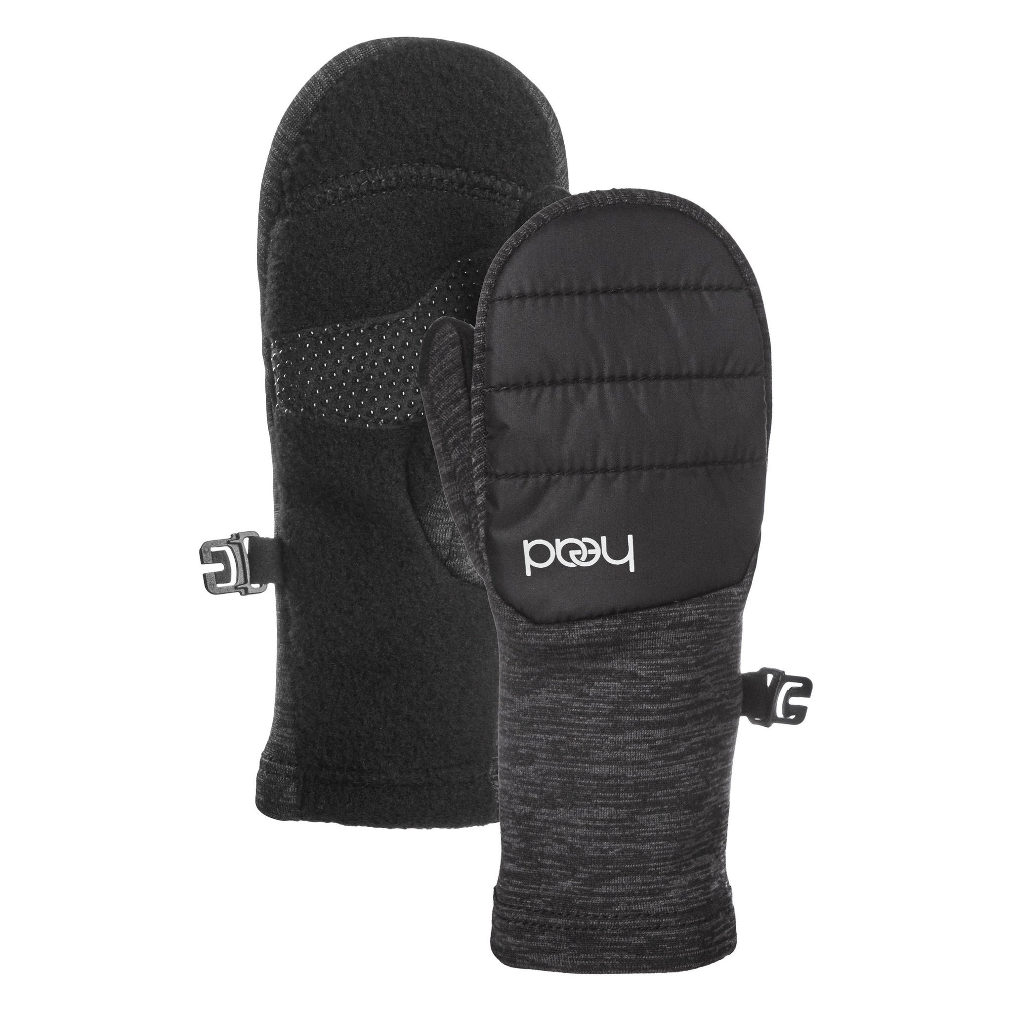 black toddler mittens