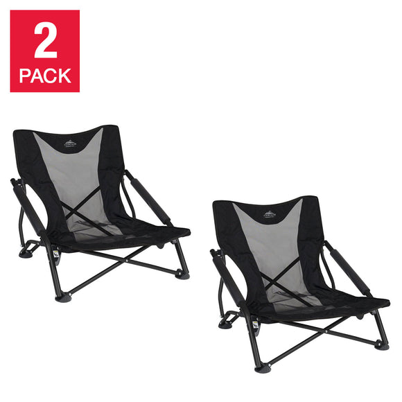 cascade mountain tech compact low profile outdoor folding camp chair