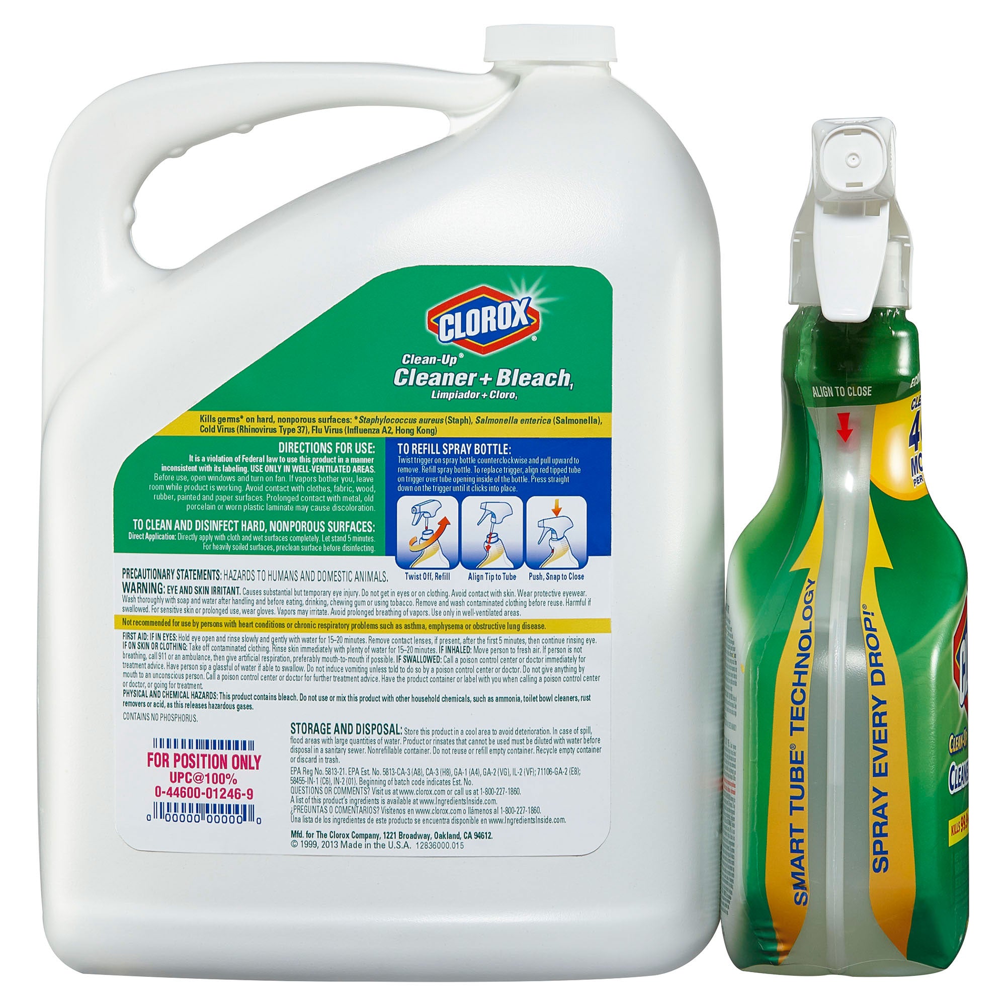 Clorox Clean Up Cleaner Bleach 32 Oz With 180 Oz Refill