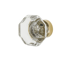 crystal vintage brass knob