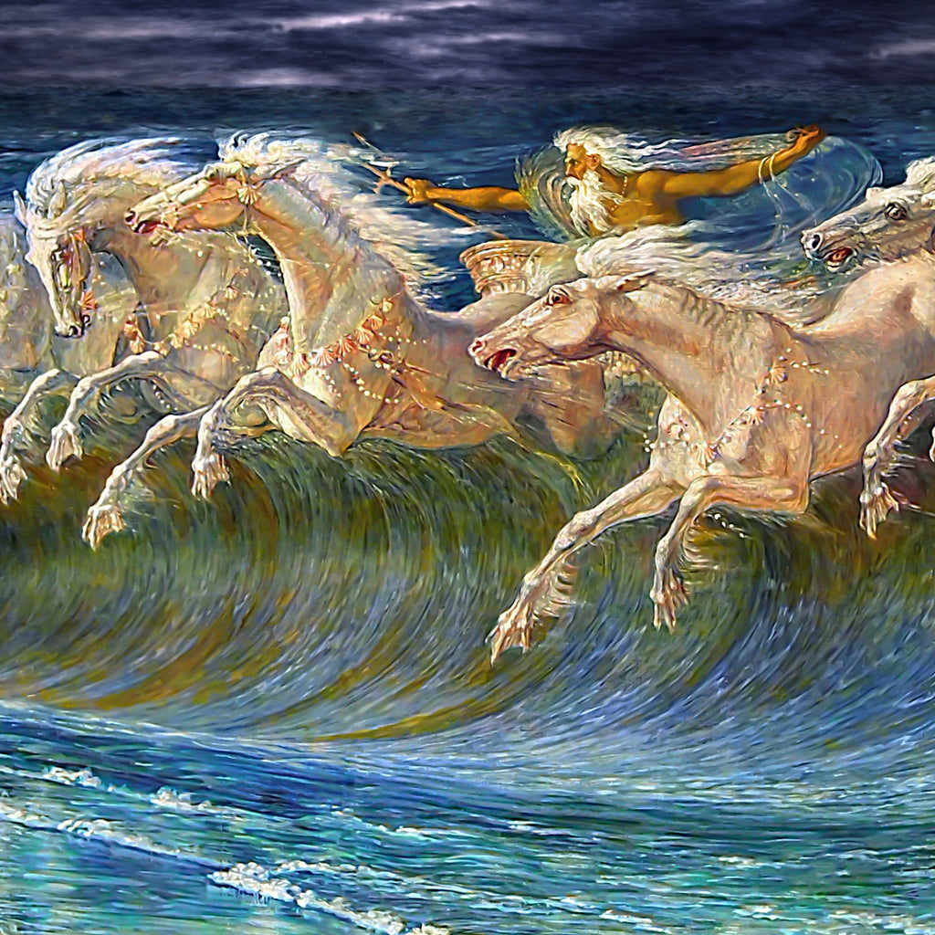 Neptune's Horses by Walter Crane (404 Piece Wooden Jigsaw Puzzle ...