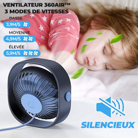 Ventilateur, Mini Ventilateur de Bureau USB - Ventilateur Portable