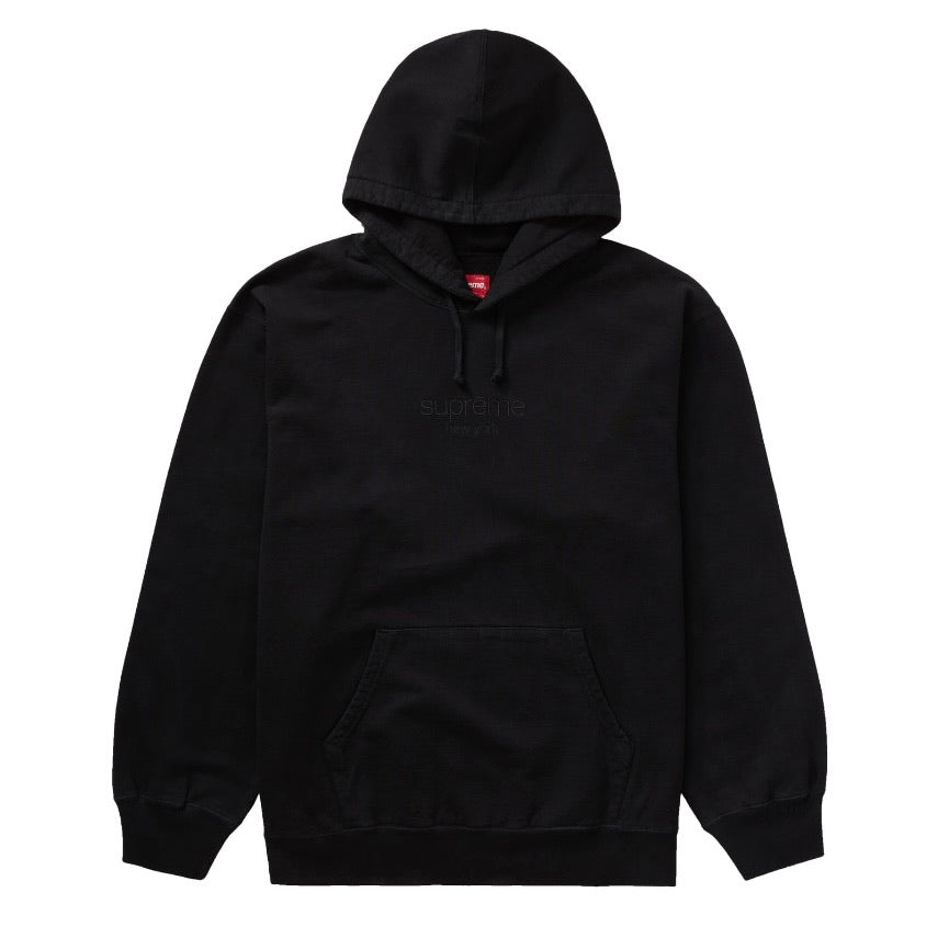 supreme spray hooded sweatshirt black