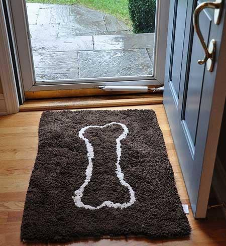 Mud Pie Jute Dog Mat - Paws & Boots and a Guy