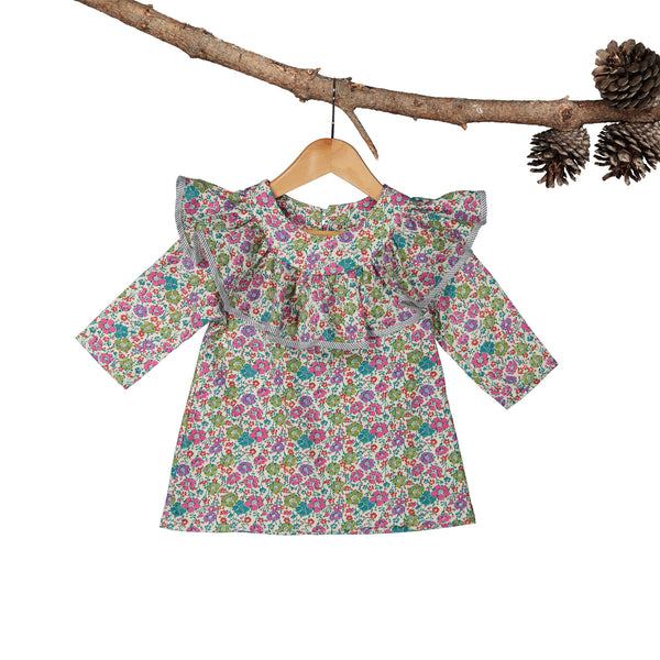 Noah Dress -  Liberty Frill L/S