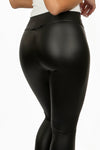 Womens Ruched Faux-leather  Leggings by Storm Desire