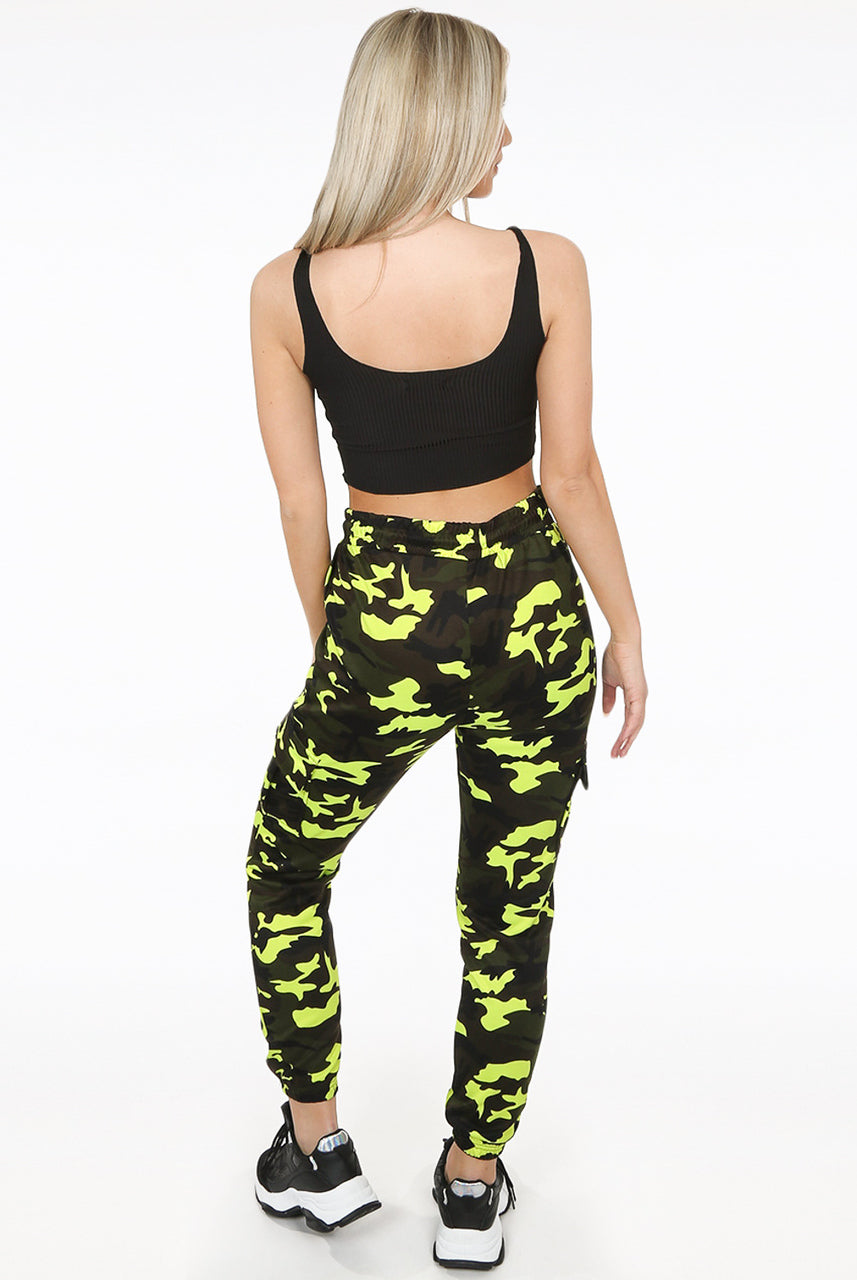 neon yellow joggers