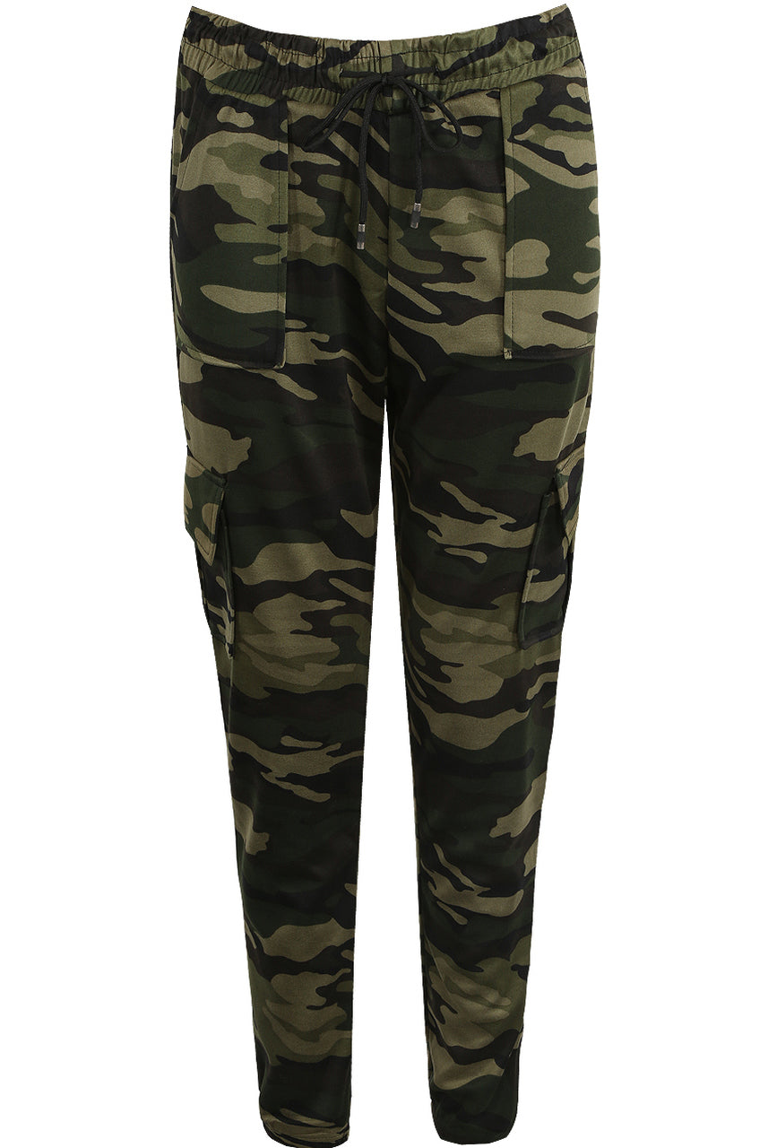 khaki camo joggers