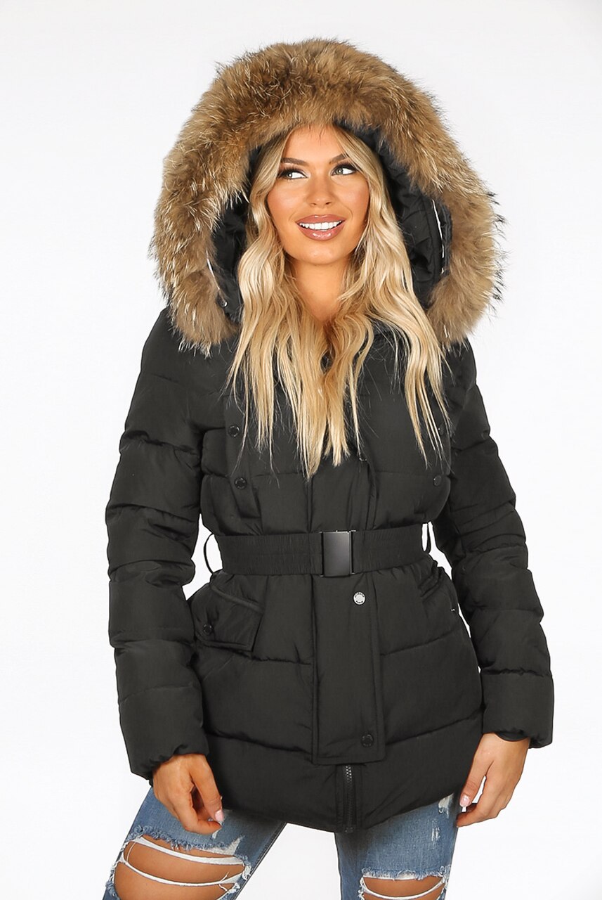 hooded faux fur jacket zara